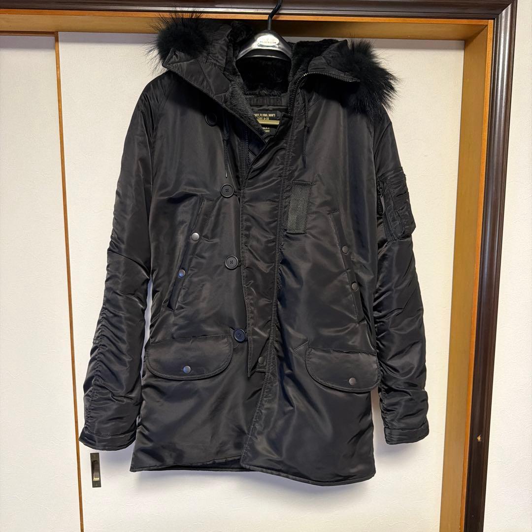 AVIREX WAIPER別注 N-3Bフライトジャケット リアルファXL