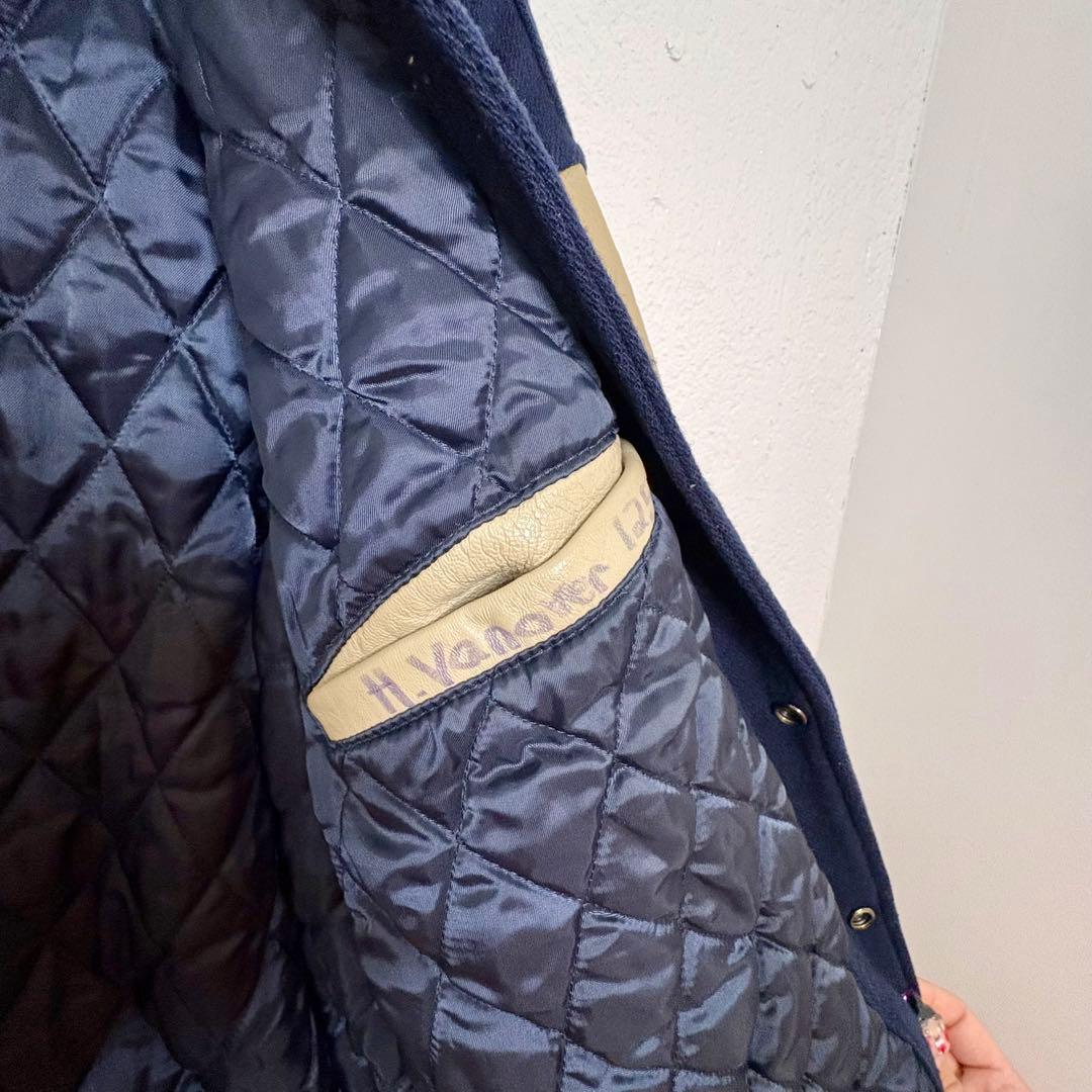 Planet Hollywood スタジャン ネイビー/ベージュ