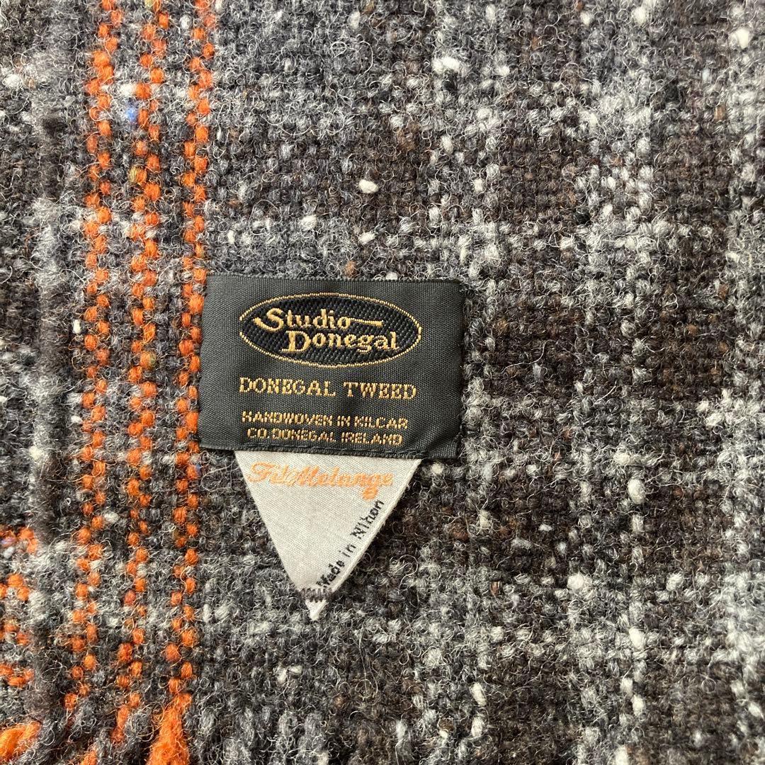 希少別注【フィルメランジェ×スタジオドネガル】ウールネップ大判ストール 男女兼用