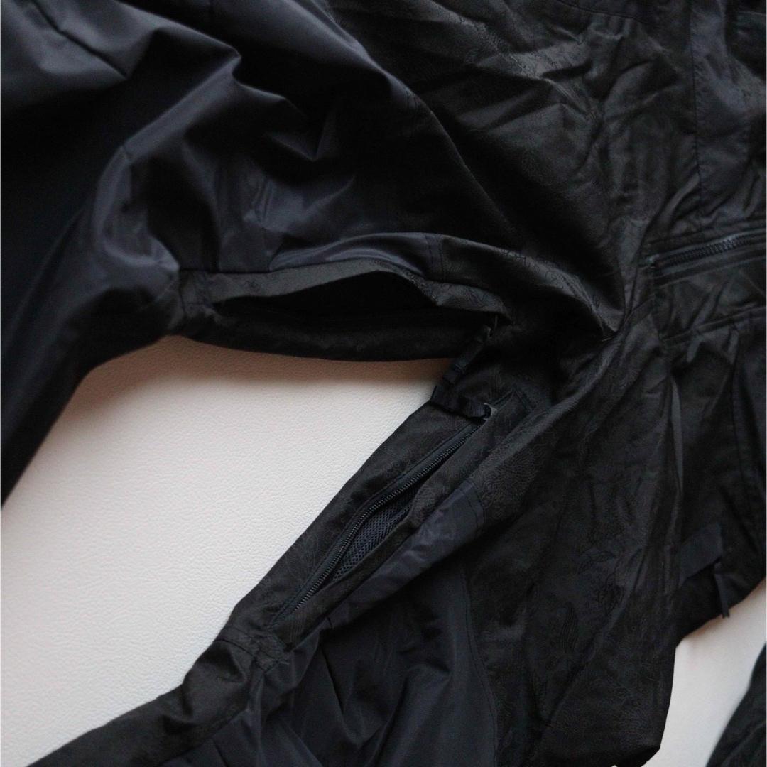 5430【極美品】バートン つなぎ レディース オールインワン 花柄 ブラック