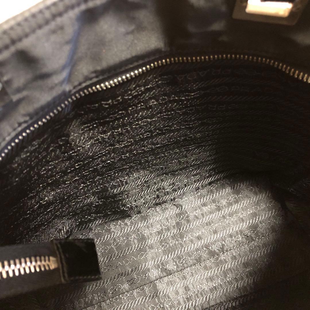 ★Taka★美品♡ プラダ　トートバッグ　ハンドバッグ　三角プレート