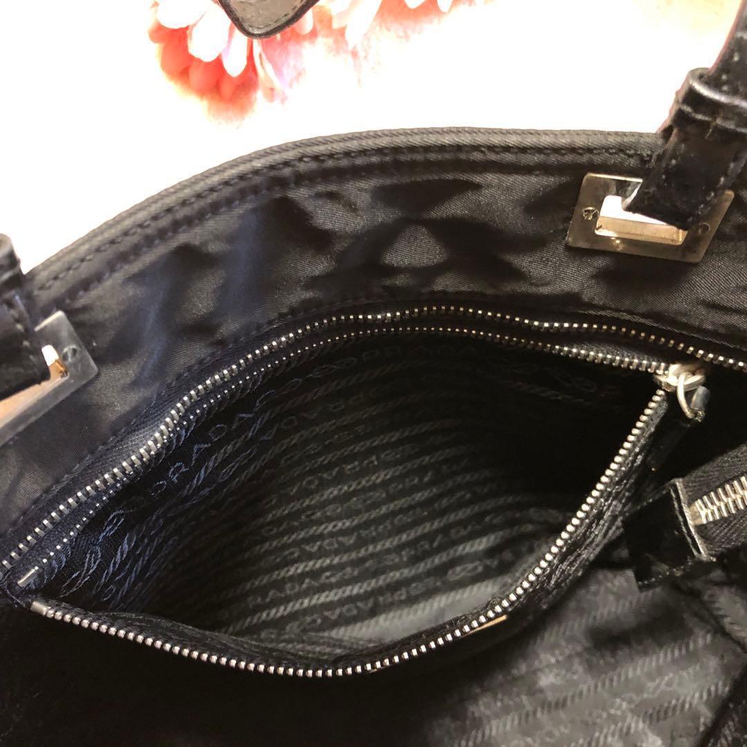 ★Taka★美品♡ プラダ　トートバッグ　ハンドバッグ　三角プレート