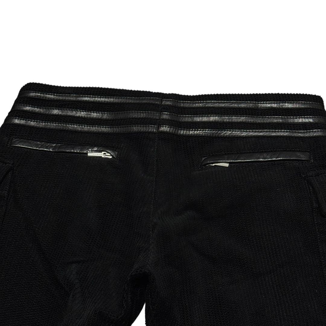 パンツ VERSACE Corduroy Leather Trim Pants L