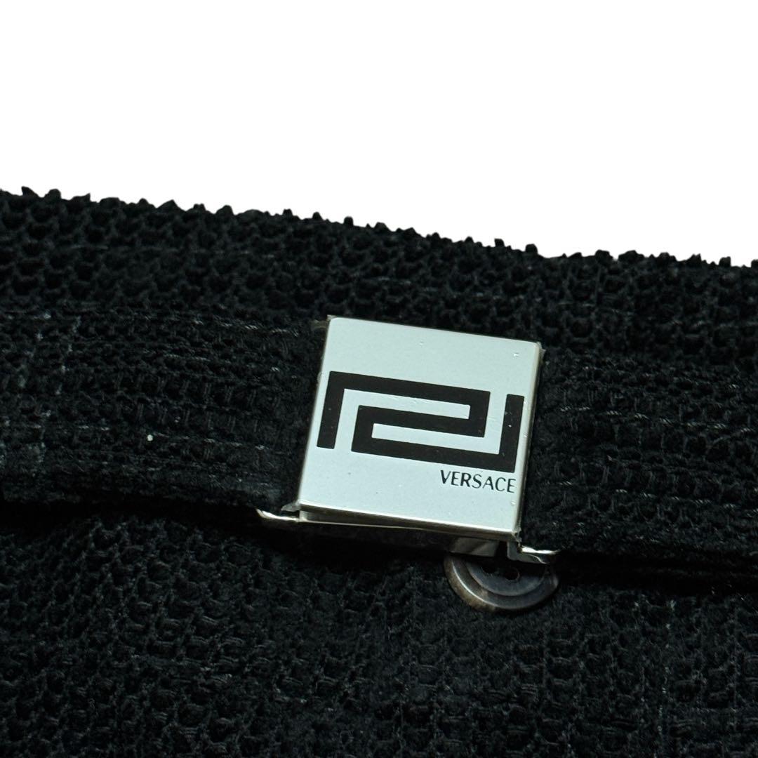 パンツ VERSACE Corduroy Leather Trim Pants L