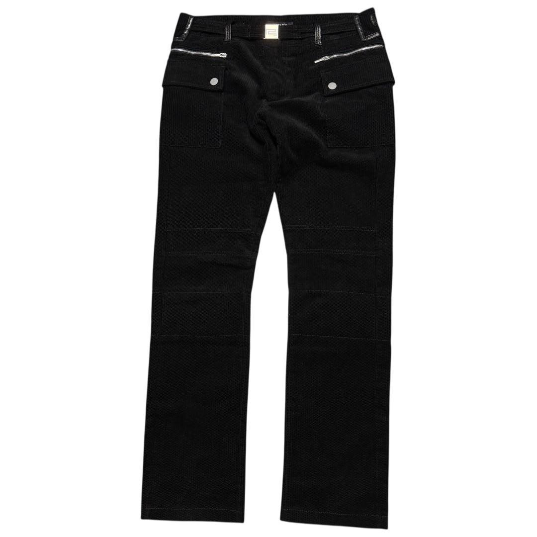 パンツ VERSACE Corduroy Leather Trim Pants L