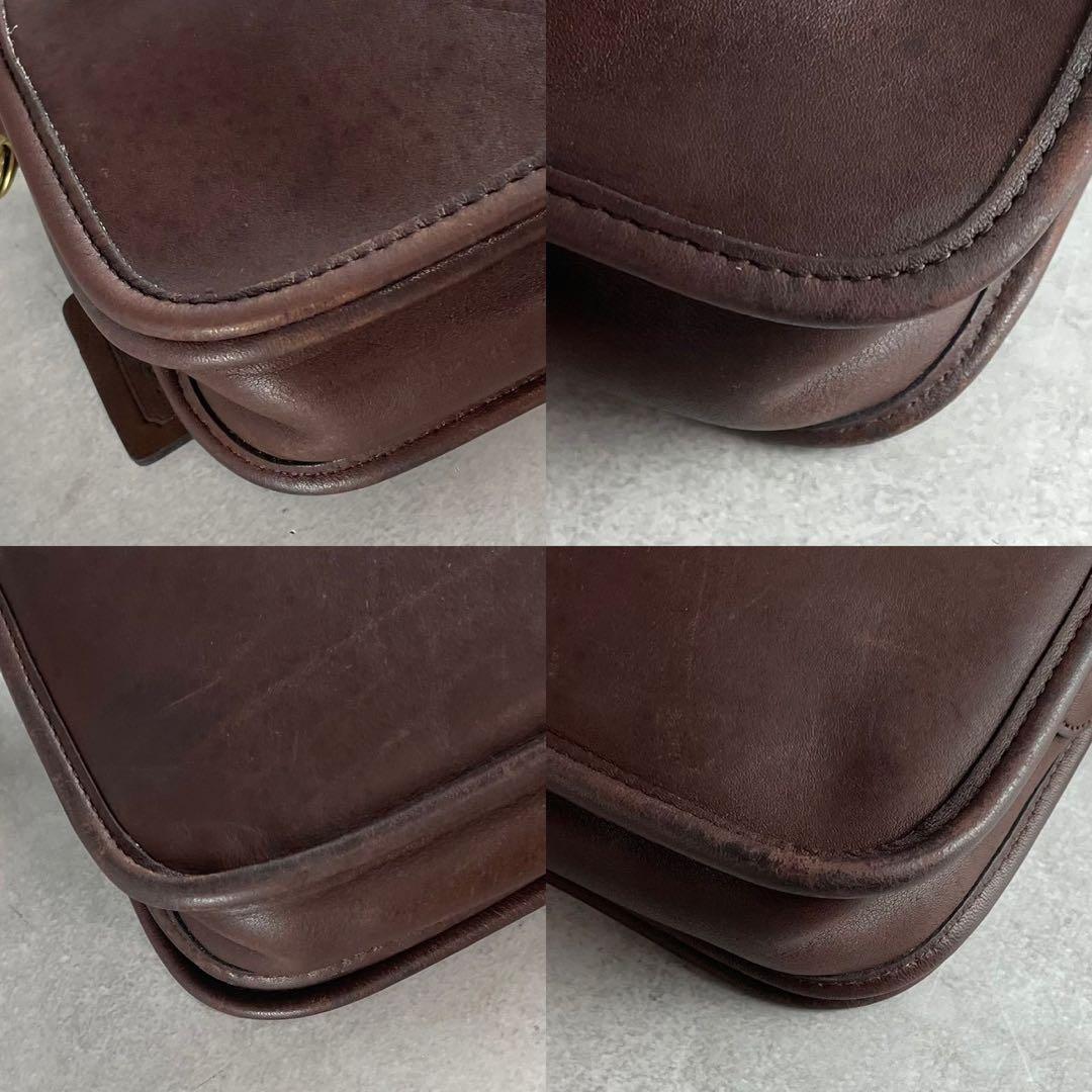 コーチ　オールドコーチ　ショルダーバッグ　肩掛け　斜め掛け　ブラウン　9755