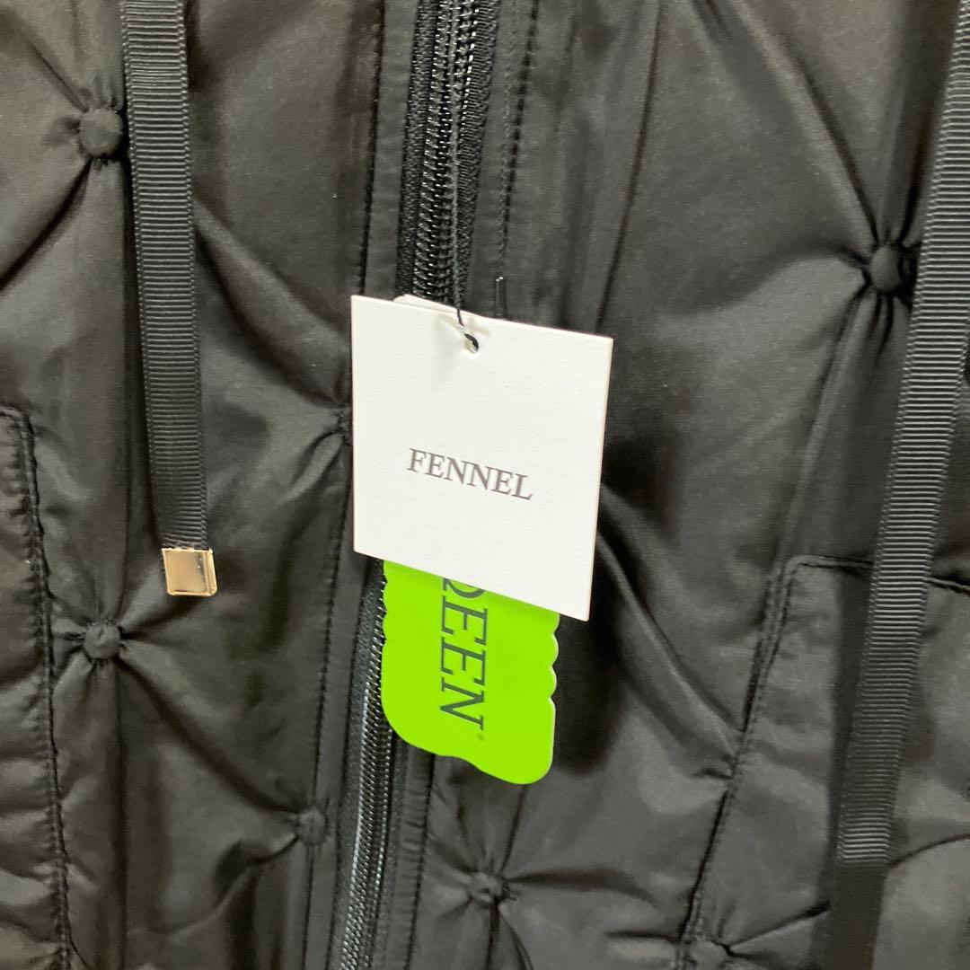 fennelドットキルティングジップベスト