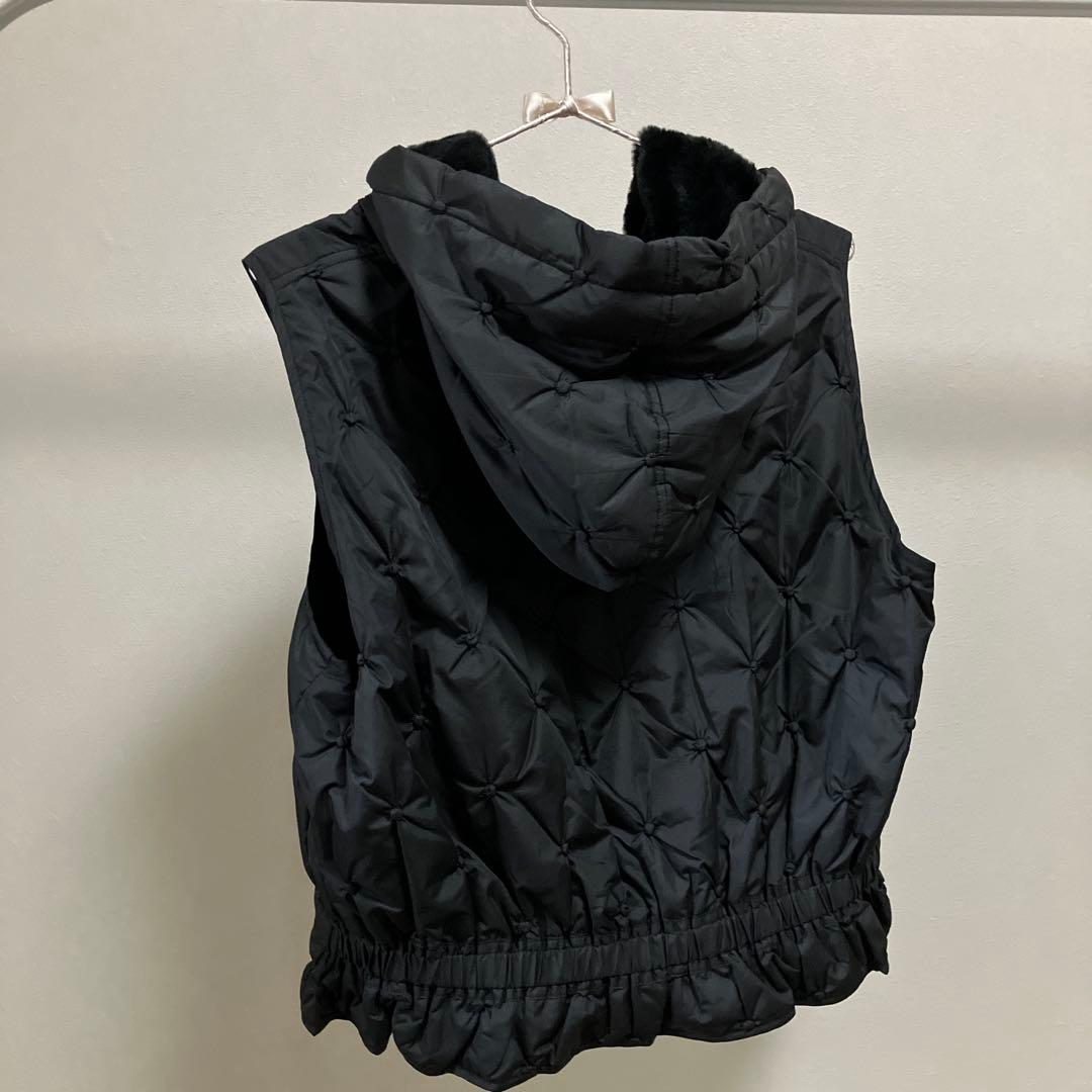 fennelドットキルティングジップベスト