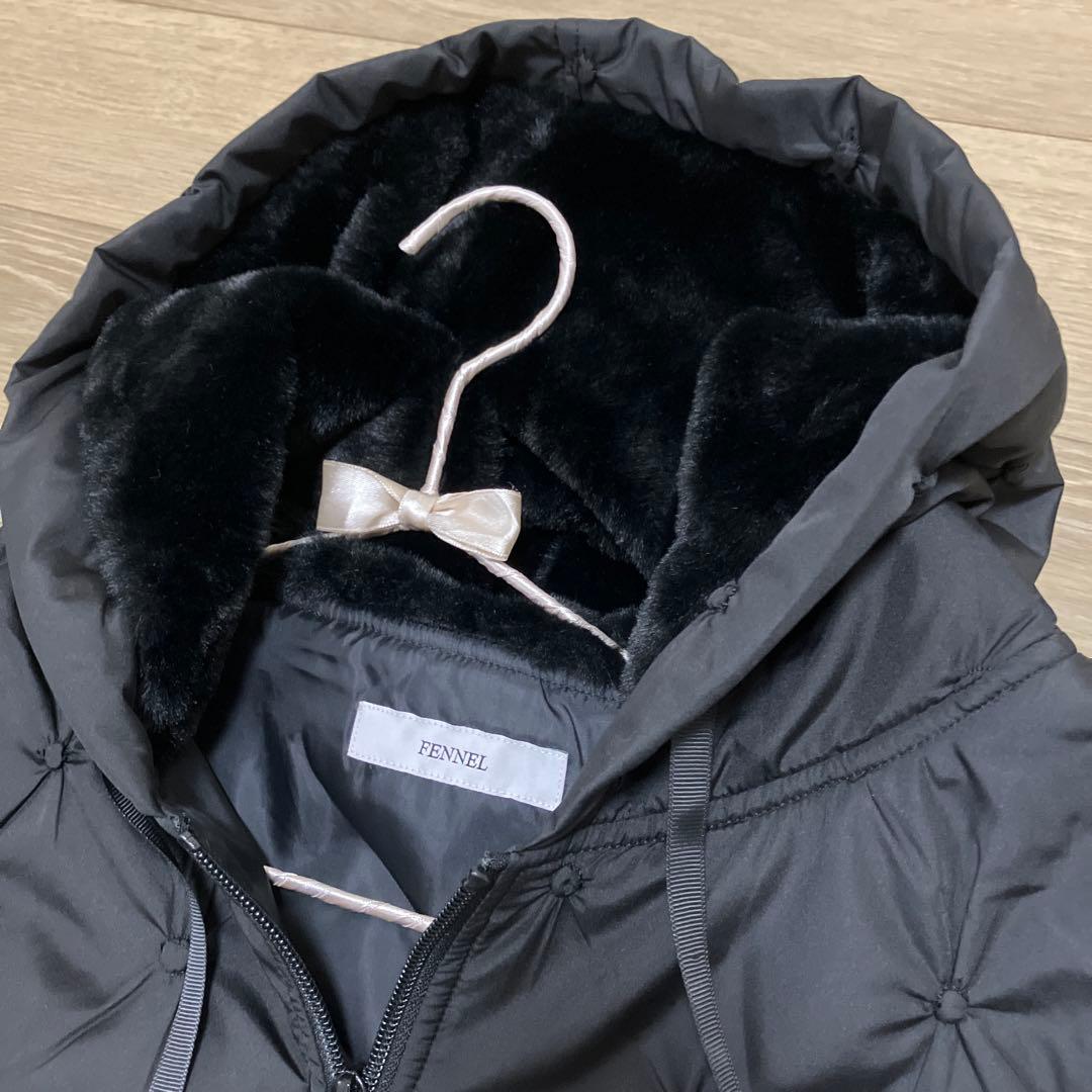 fennelドットキルティングジップベスト