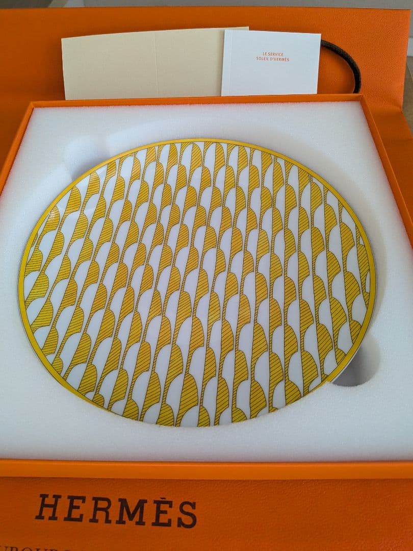 エルメス　ソレイユ　デザートプレート
