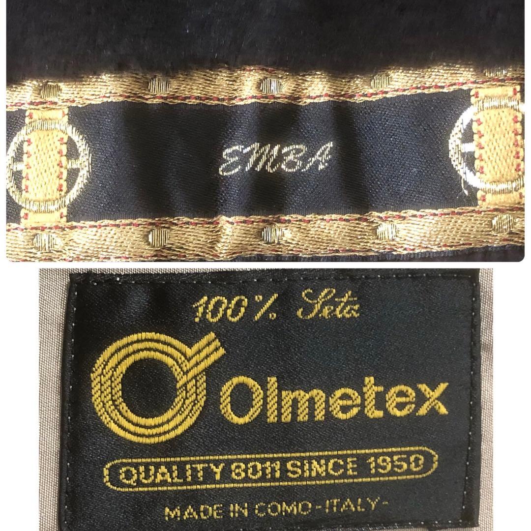 美品 エンバ ステンカラーコート 毛皮ライナー 高級クロテン シルク100%