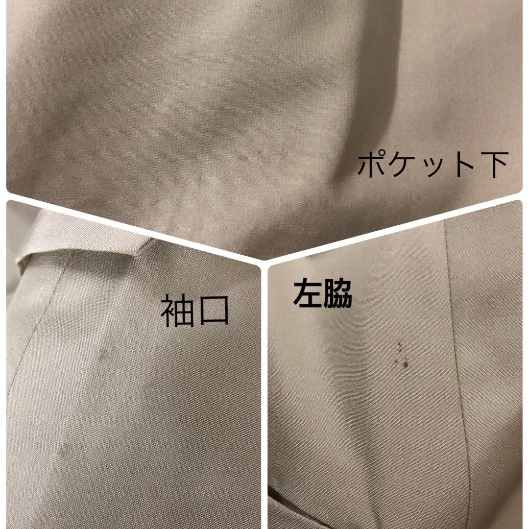 美品 エンバ ステンカラーコート 毛皮ライナー 高級クロテン シルク100%