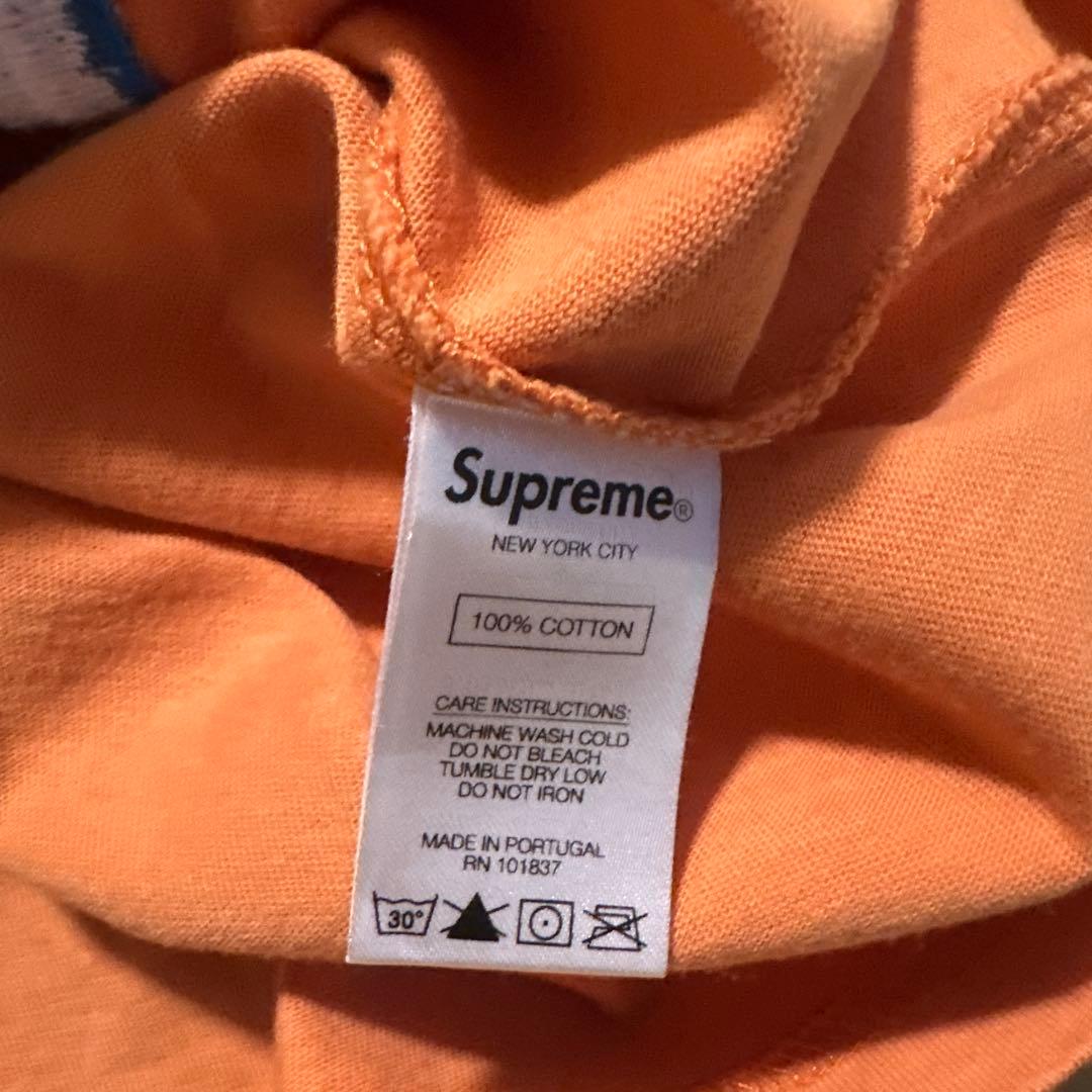 Supreme シュプリーム オレンジ ロゴ 長袖Tシャツ アパレル