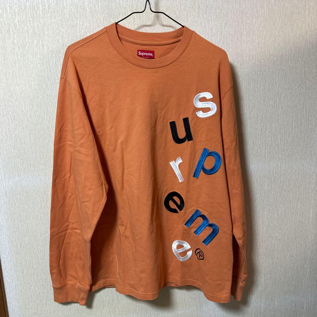 Supreme シュプリーム オレンジ ロゴ 長袖Tシャツ アパレル
