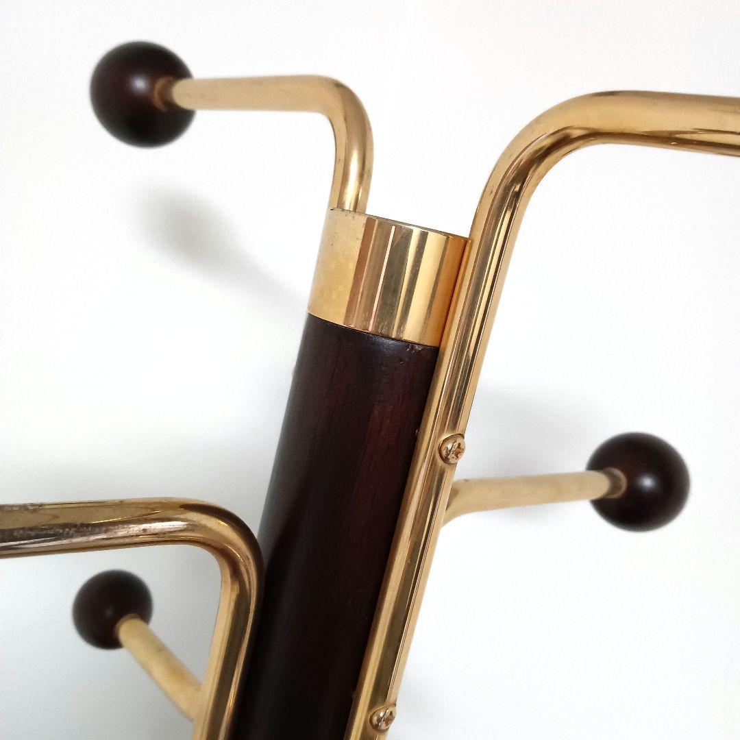 karimoku カリモク　ポールスタンド コートハンガー　木製　ゴールド