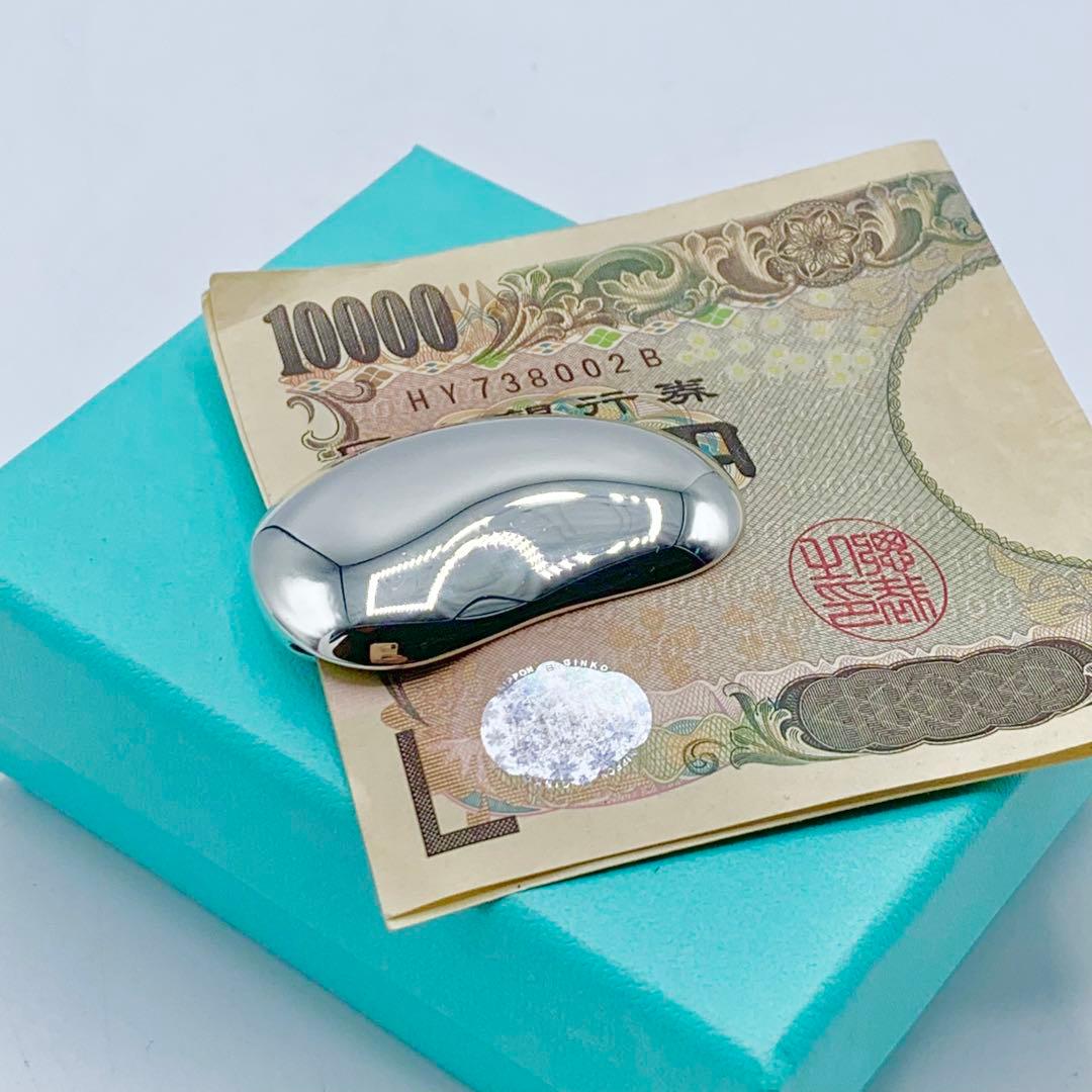 【極美品/超希少】Tiffany ティファニー　マネークリップ　ビーン　オシャレ