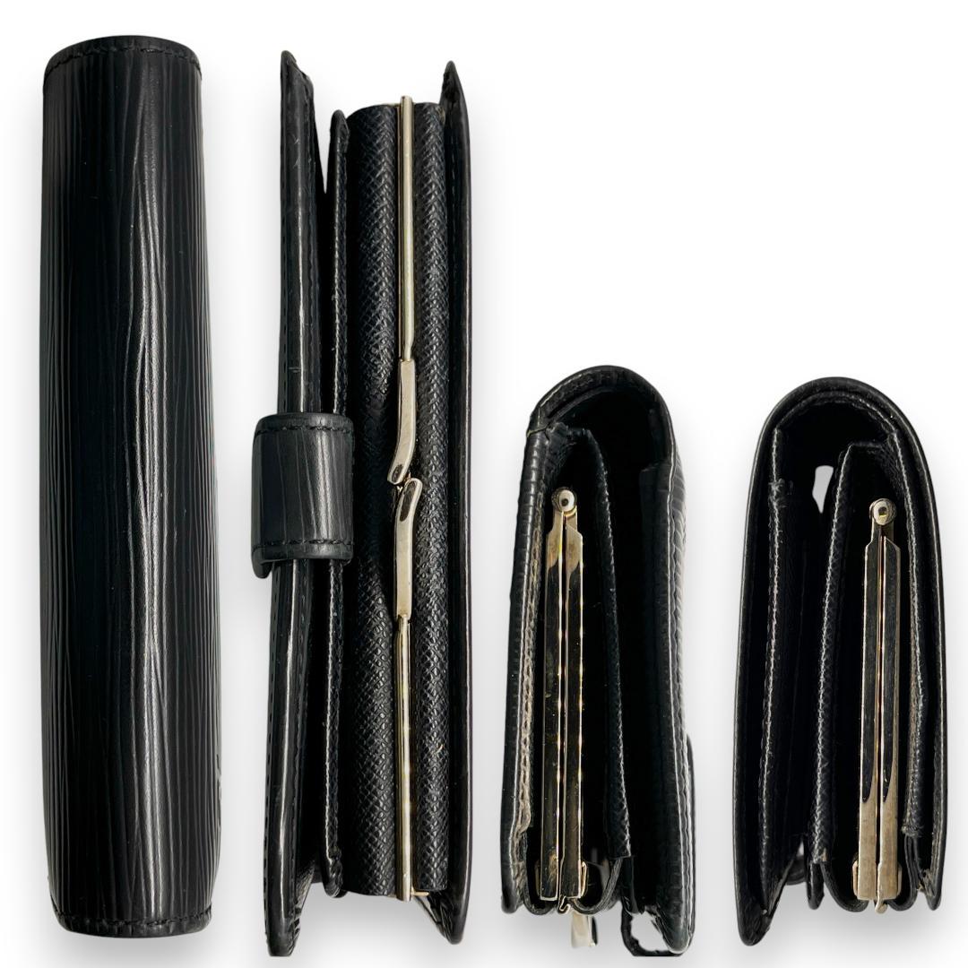 もらまる様ルイヴィトン 二つ折り財布 エピ ヴィエノワ がま口 新型8カード