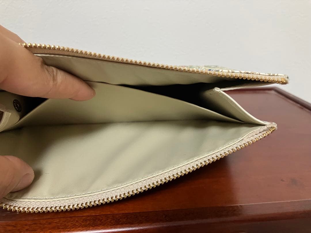 文庫屋大関　花と猫インディゴ　ポーチ