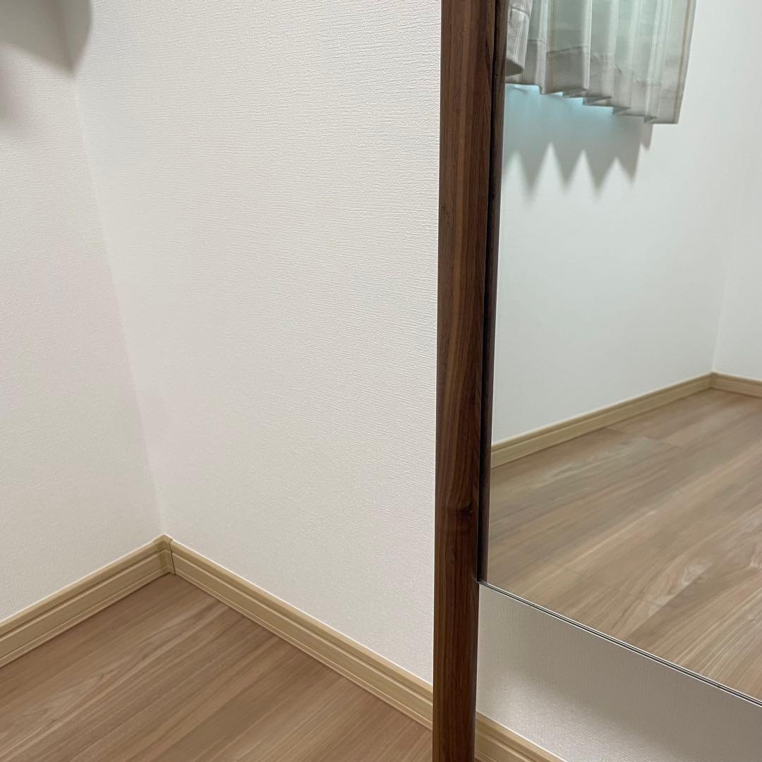 関家具 スタンドミラー スーク 姿見 全身鏡 ウォールナット 新品