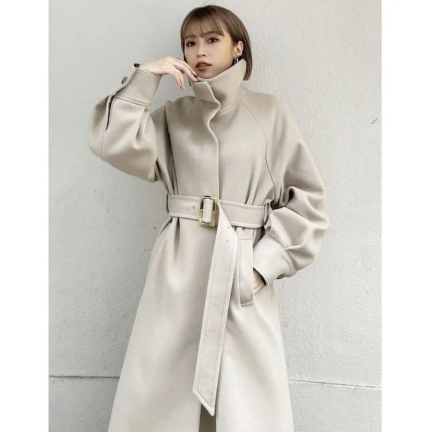 ムルーア　完売品　ロング　コート　襟元激かわ♡ おすすめ！