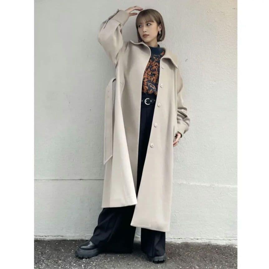 ムルーア　完売品　ロング　コート　襟元激かわ♡ おすすめ！