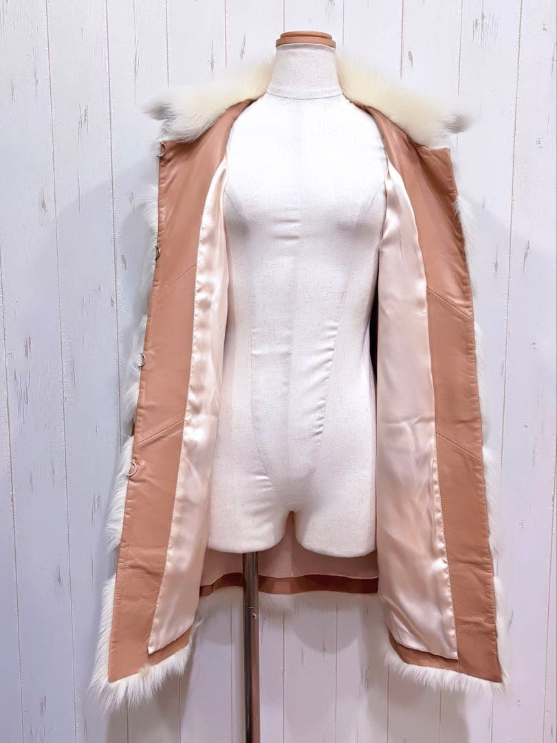 Me couture トスカナラム ファーコート 裏地シルク 風間ゆみえさん着用