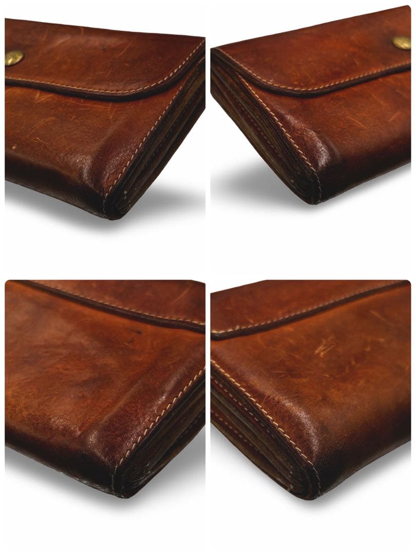 【ヴィンテージ】イルビゾンテ　長財布　オールレザー　ロゴ型押し　ブラウン男女兼用