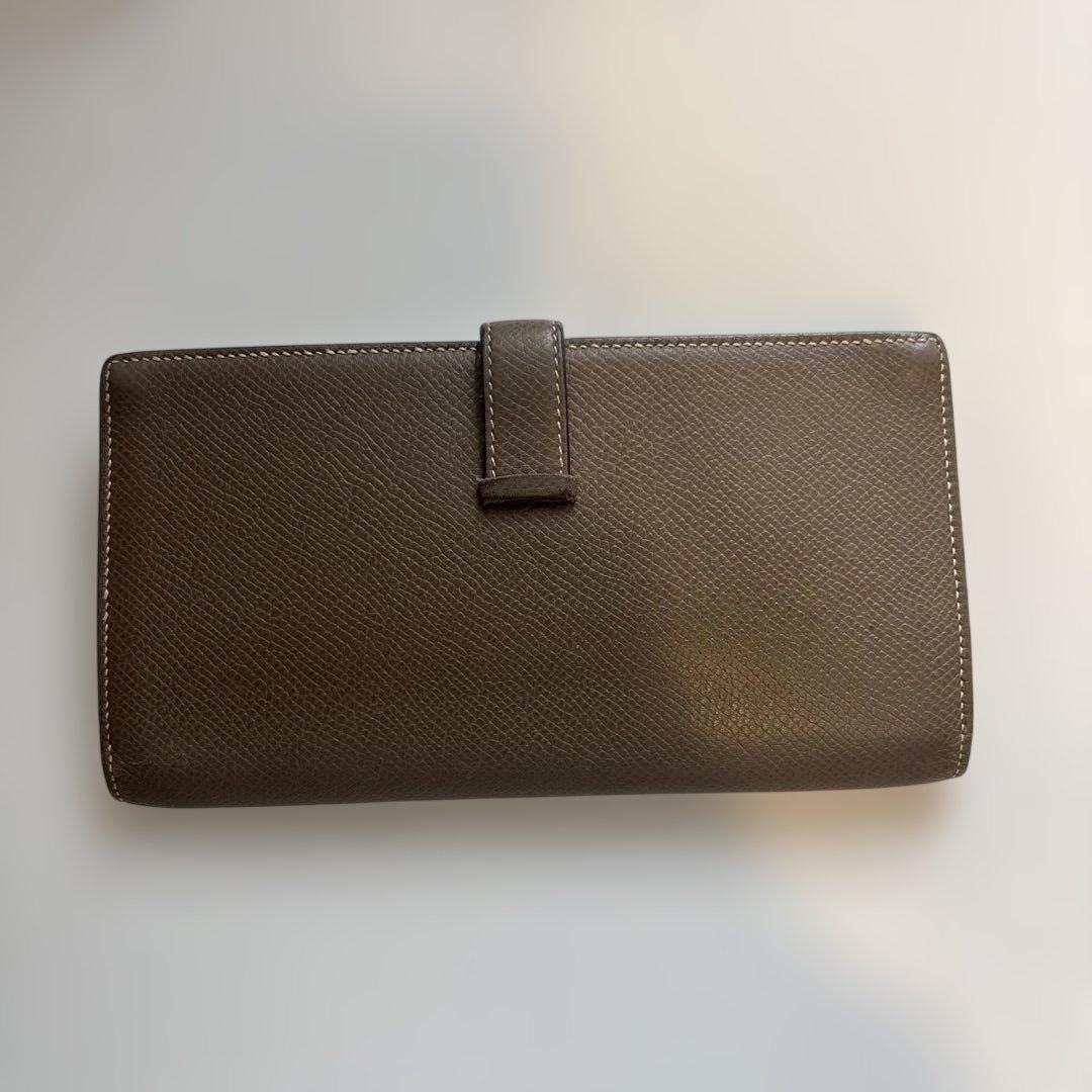 HERMES べアンスフレ 長財布 ブラウン