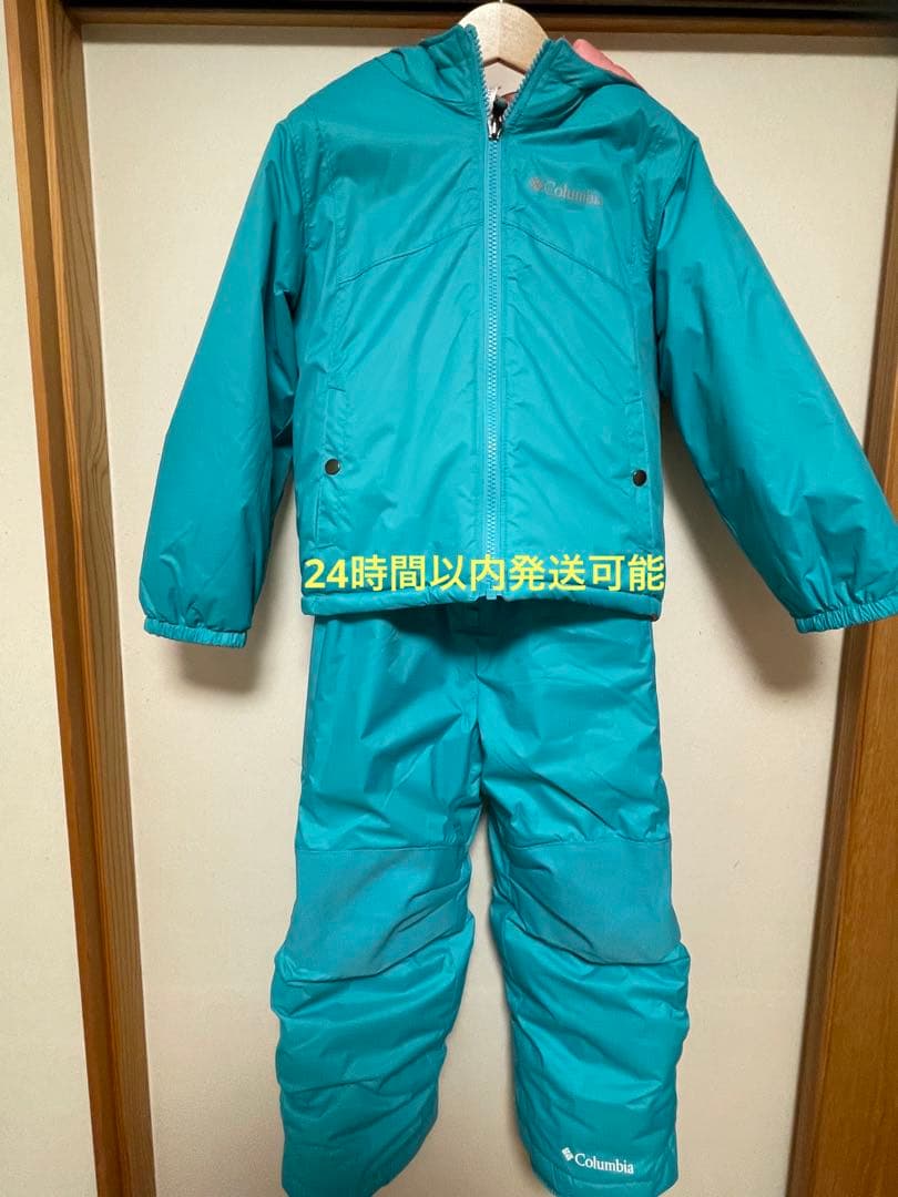 【美品】コロンビア　スノーウエア　スキーウエア　xxs 100 110