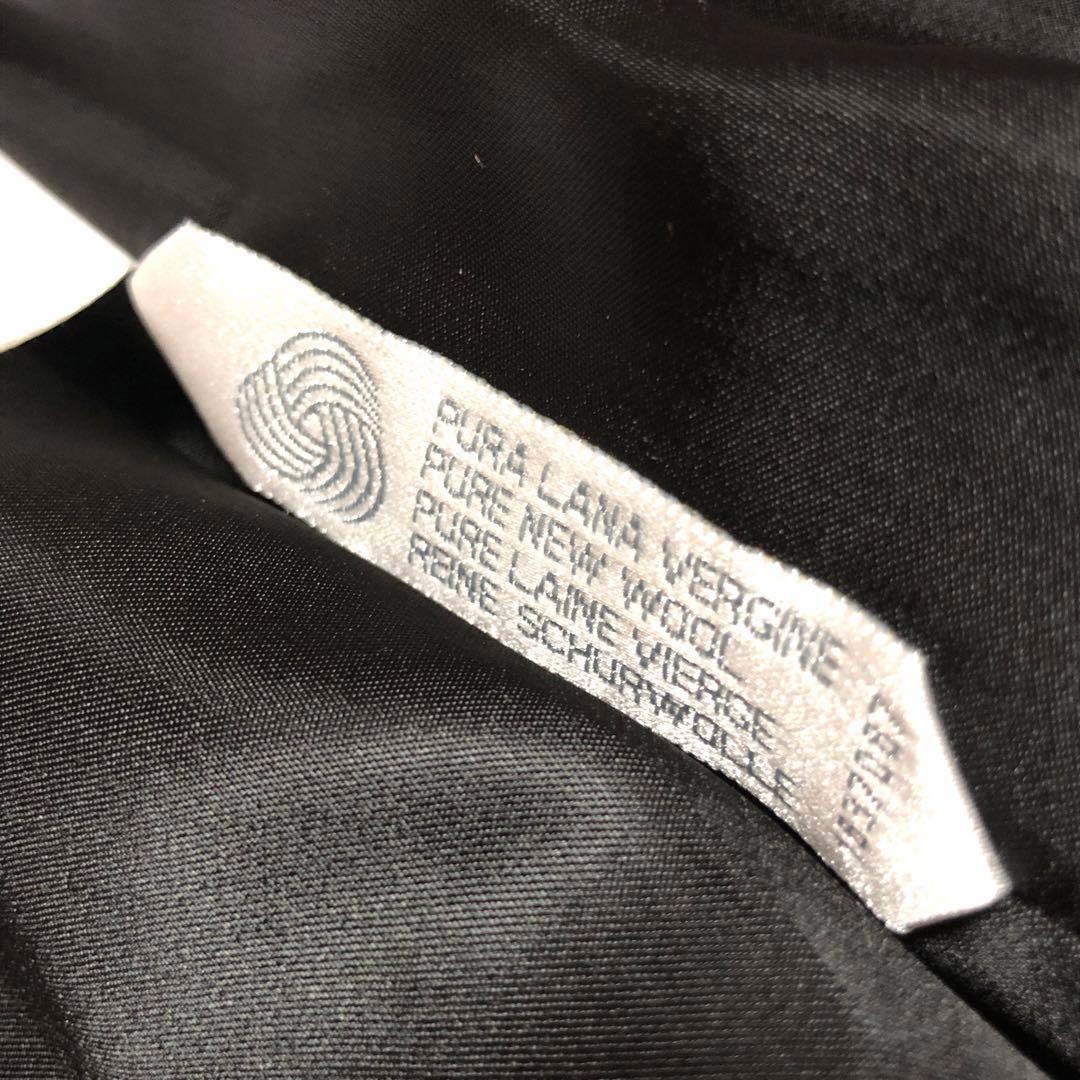 新品未使用　白タグ　マックスマーラ　チェスターコート　ストライプ　ハイロング　黒