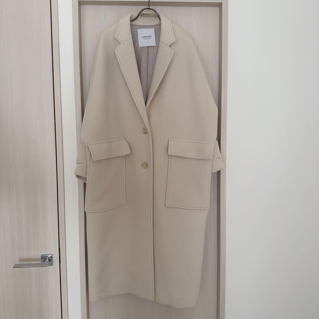 emmi atelier リサイクルウールロングコート