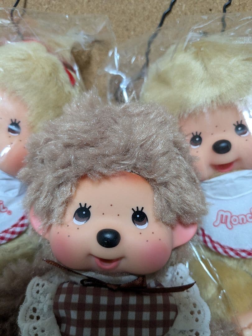 正規品　新品　タグ付　モンチッチ ぬいぐるみ S 3set