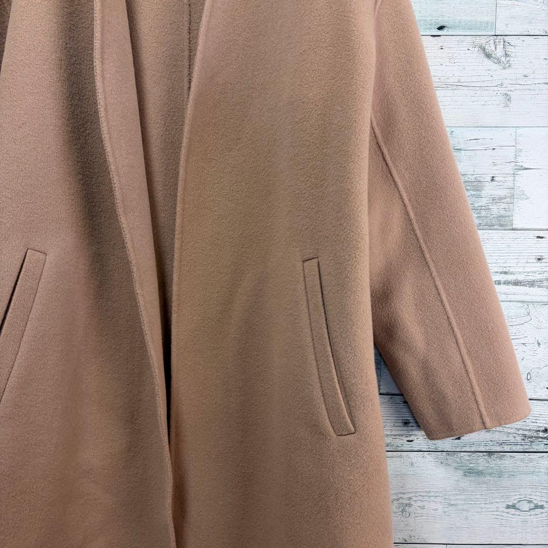 ☆21年モデル☆Spick&Span ウールVネックカラーリバーコート　キャメル