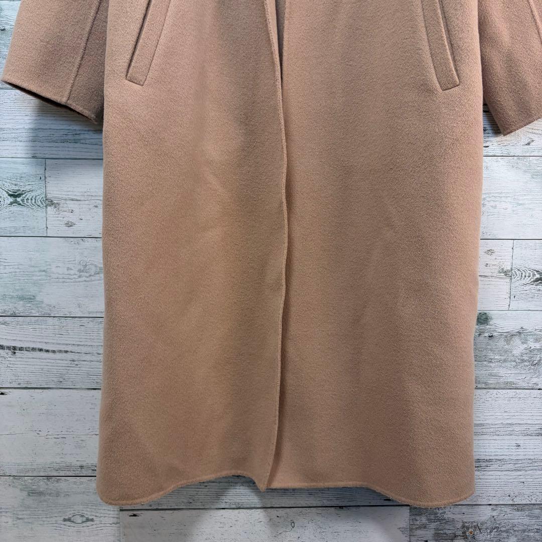 ☆21年モデル☆Spick&Span ウールVネックカラーリバーコート　キャメル