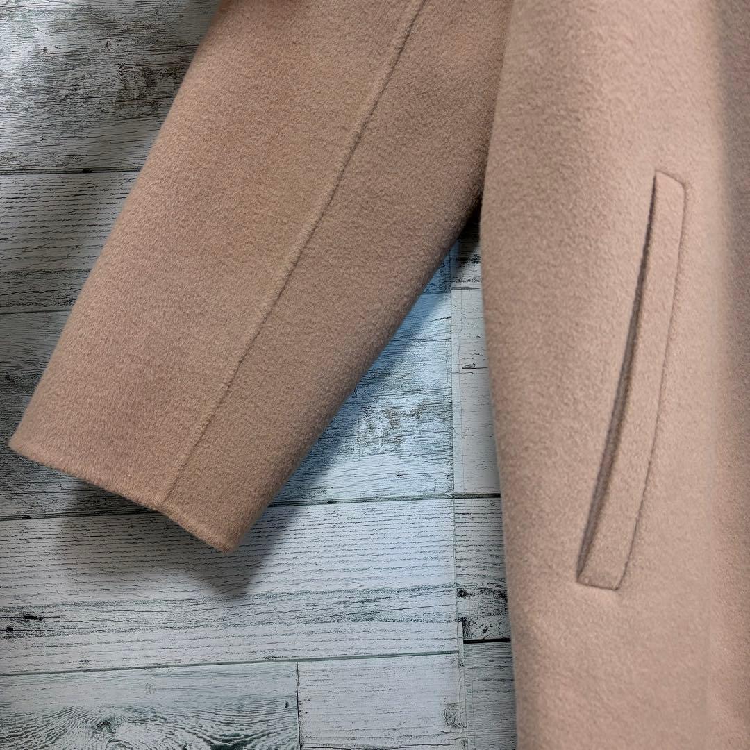 ☆21年モデル☆Spick&Span ウールVネックカラーリバーコート　キャメル