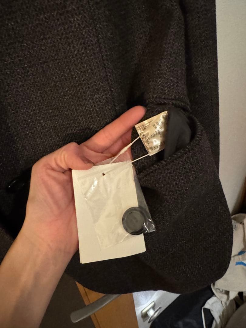 アンヌークHerringbone Wool Jacket ブラウン38