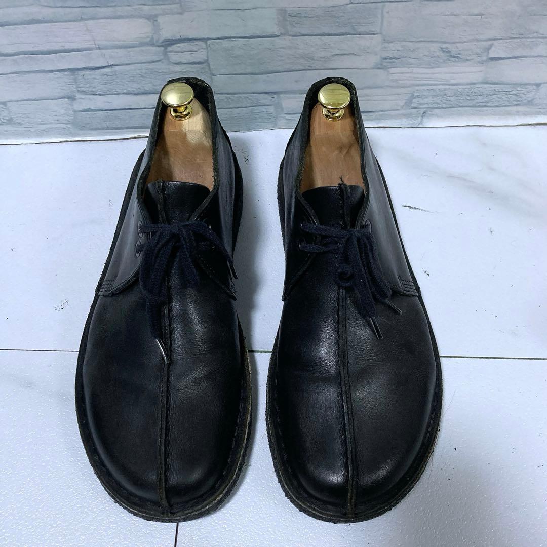 Clarks クラークス デザートトレック 革靴 本革 ブラック 黒 27.5