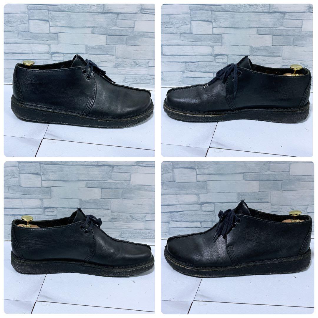 Clarks クラークス デザートトレック 革靴 本革 ブラック 黒 27.5