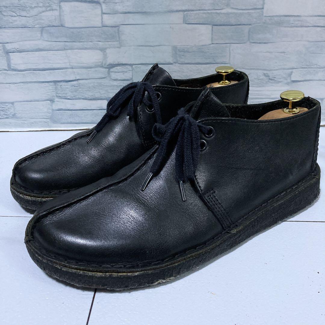 Clarks クラークス デザートトレック 革靴 本革 ブラック 黒 27.5