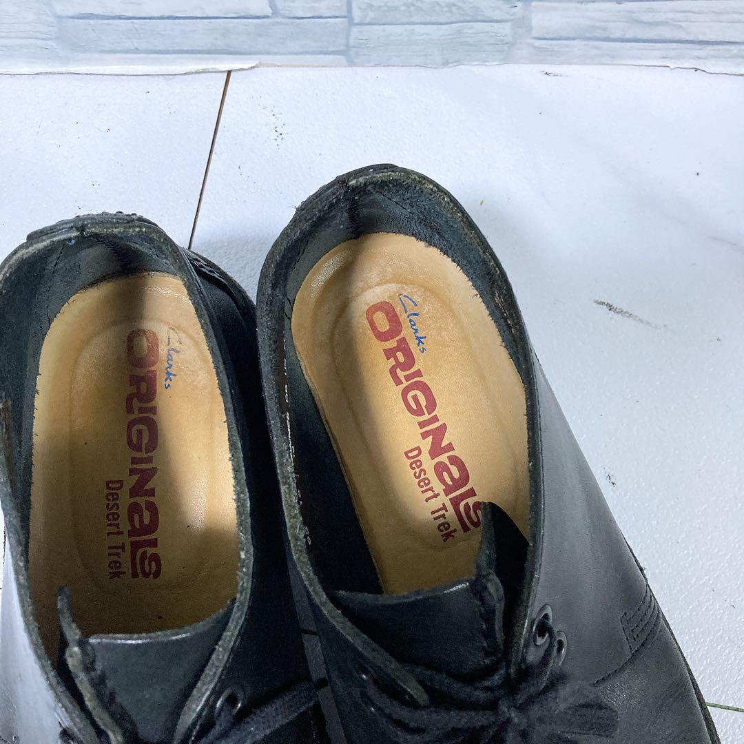 Clarks クラークス デザートトレック 革靴 本革 ブラック 黒 27.5