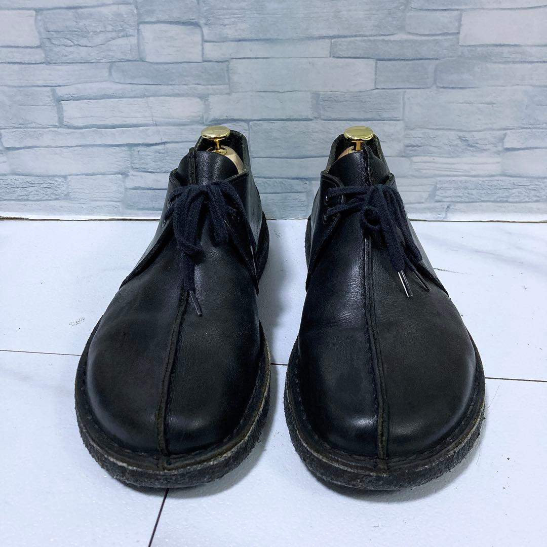 Clarks クラークス デザートトレック 革靴 本革 ブラック 黒 27.5