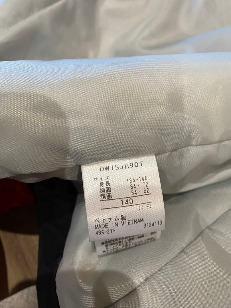 DESCENTE スキーウェア 黒 赤