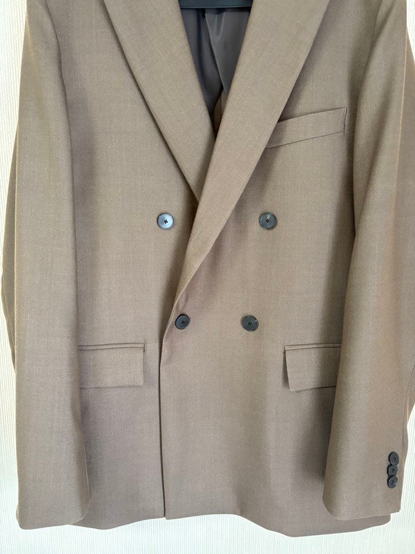 TOMORROWLAND ブラウン ダブルブレストジャケット・パンツ