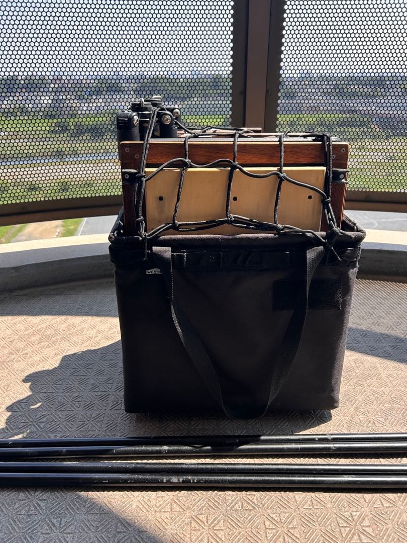 自作ミルポッドテーブル トライポッドテーブル キャンプBGO 中古