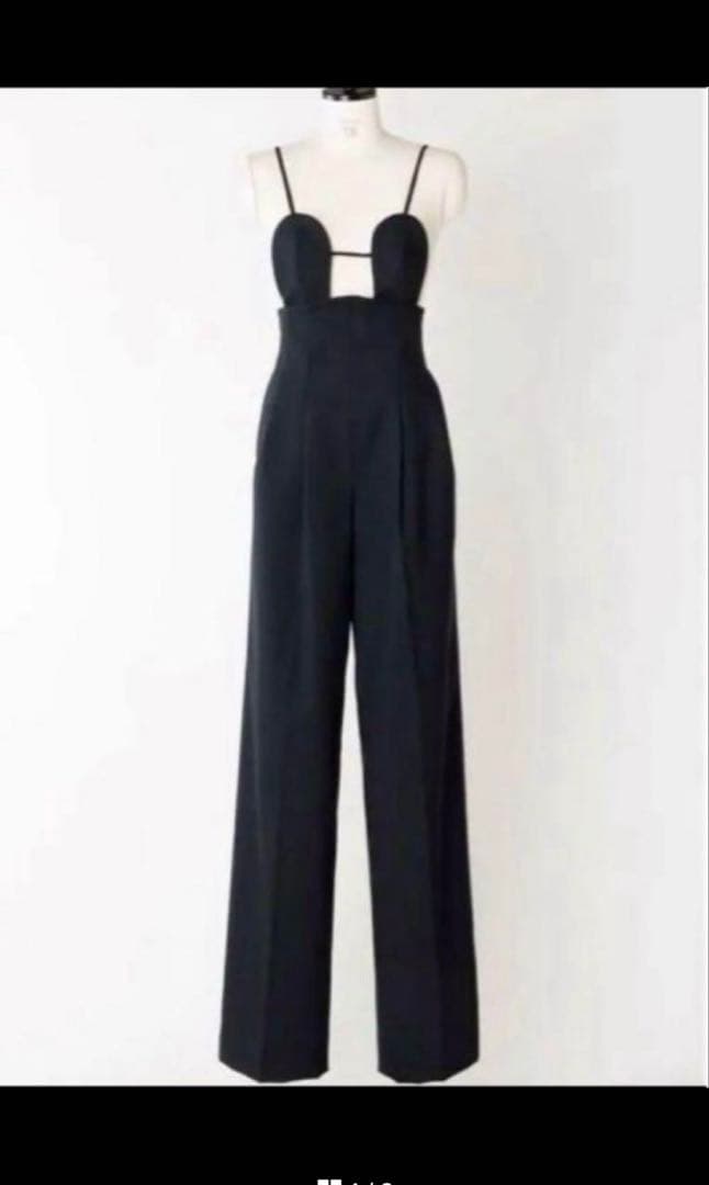 FETICO ブラック ワイドパンツ　ジャンプスーツ　サイズ1