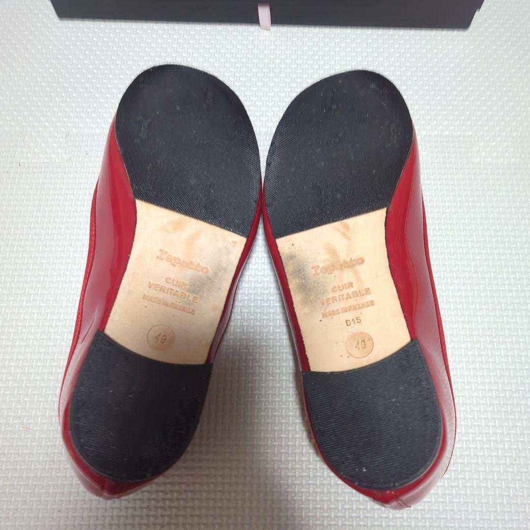 【1回利用】レペット バレエシューズ べべ 赤 40サイズ