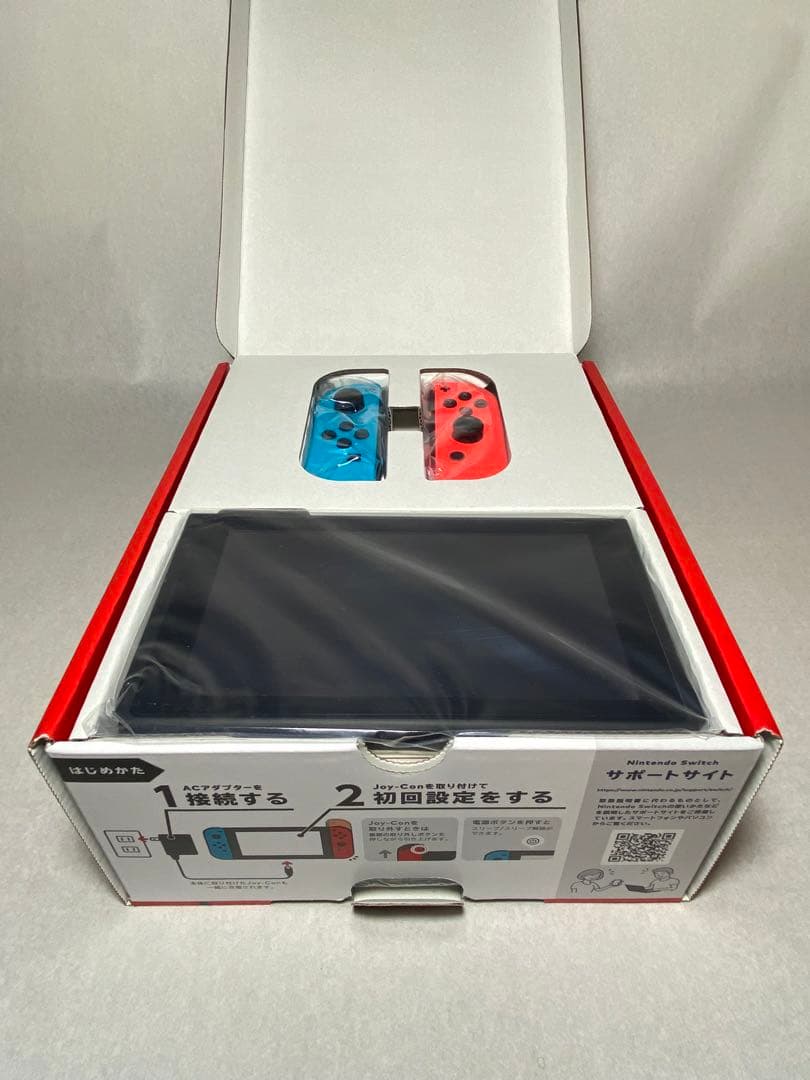 ほぼ未使用　Switch本体　任天堂Switch ネオン青赤　 任天堂 HAD