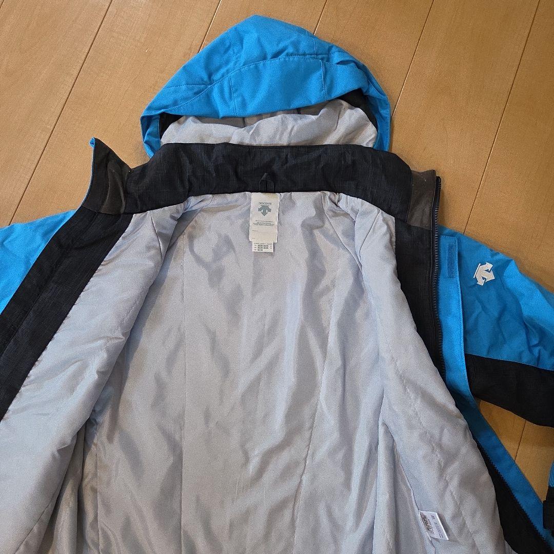 ✨DESCENTE✨150cm 子ども用スキーウェア (ブルー/グレー)