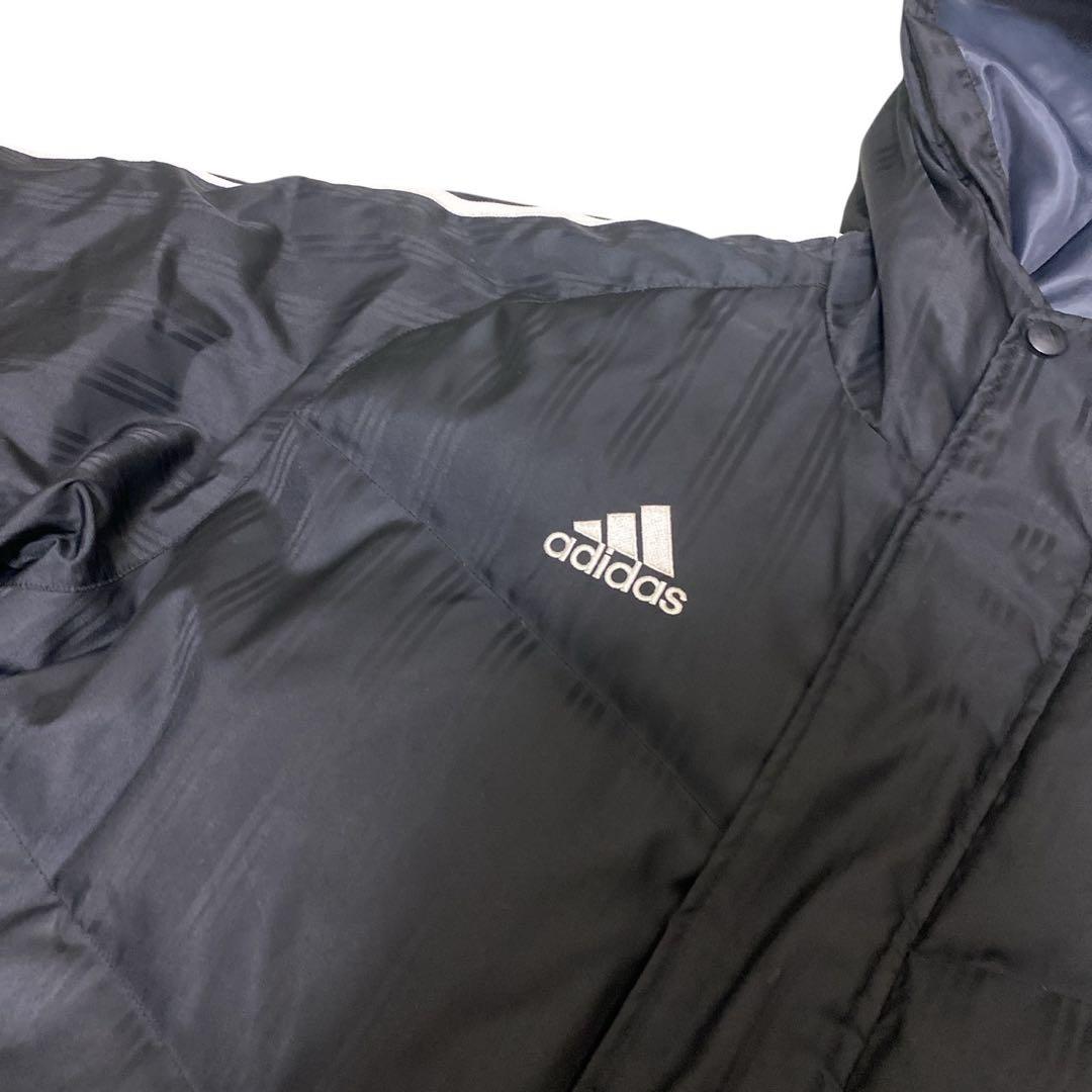 adidas アディダス M ロングダウンコート ベンチコート ブラック
