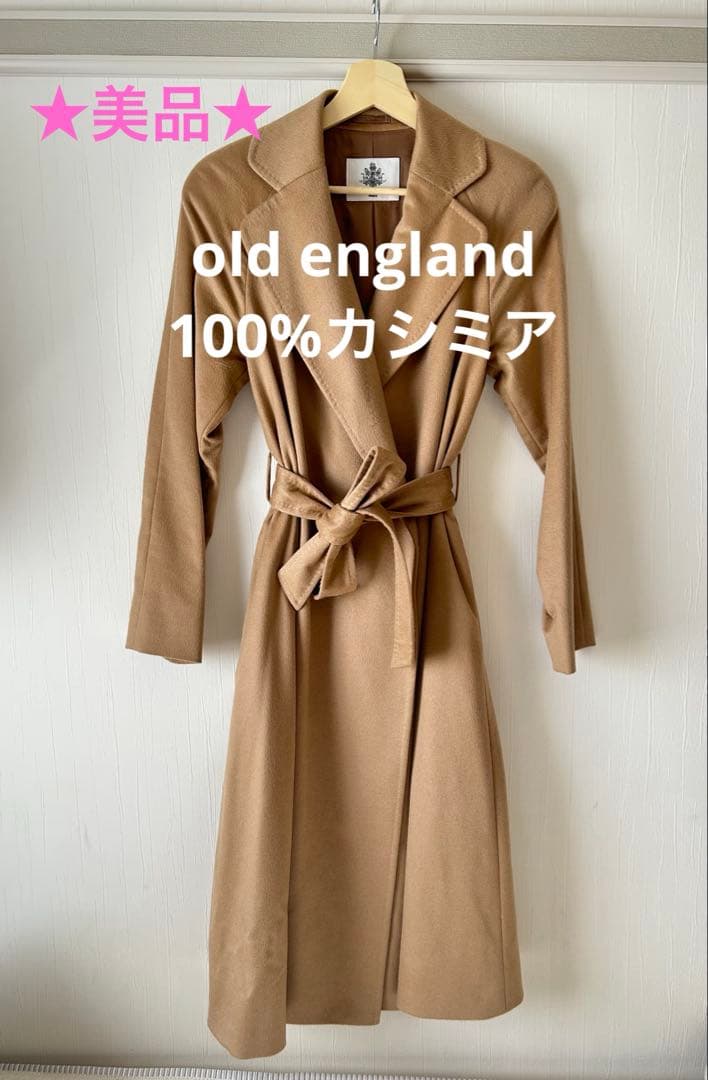 美品 old england カシミア コート キャメル 34